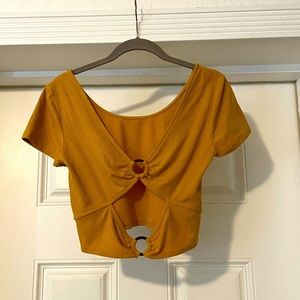 Scoop Neck Crop Top
